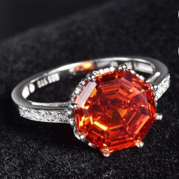 NEW Lustro Stella's Octillion Cut Swarovski Finest Zirconia in Sterling Silver - Picture 13 of 13